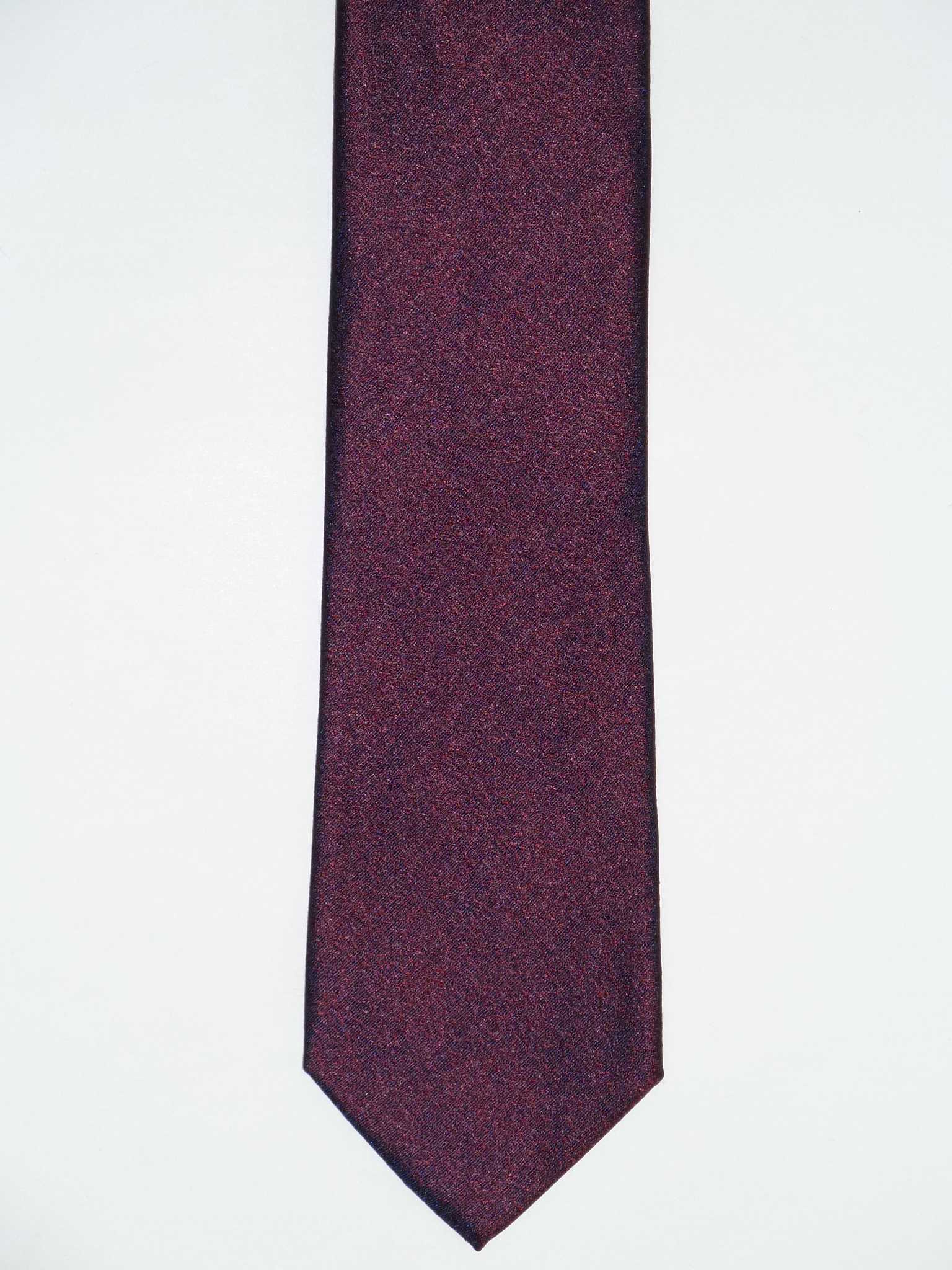 Krawattenfabrik 7,5cm, MAICA Krawatte, 100% Seide, – Struktur, offene Bordeaux