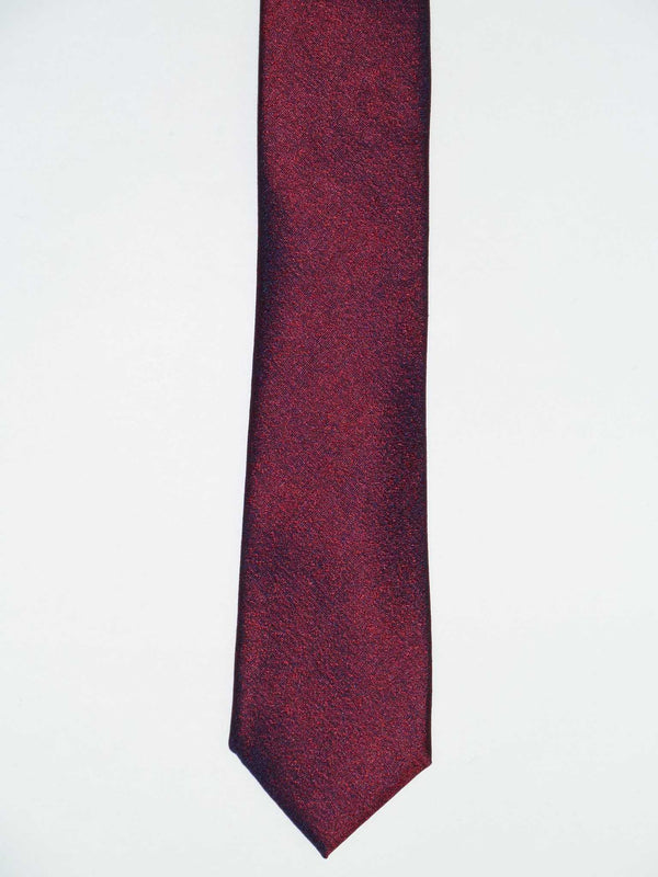 Krawatte, 100% Seide, 6cm slim, offene Struktur, Rot