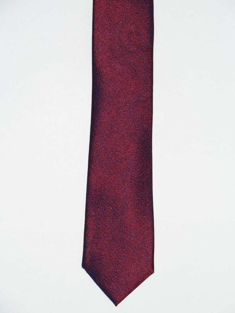 Krawatte, 100% Seide, 6cm slim, offene Struktur, Rot