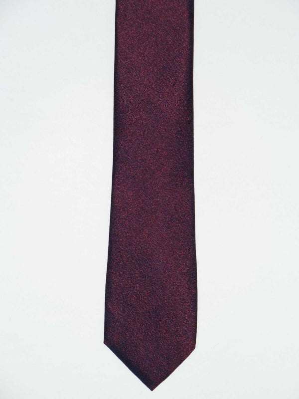 Krawatte, 100% Seide, 6cm slim, offene Struktur, Bordeaux
