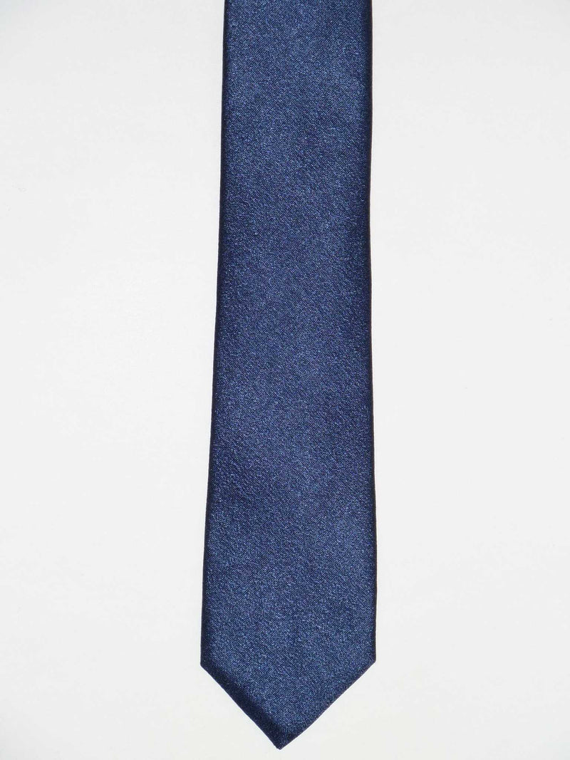 Krawatte, 100% Seide, 6cm slim, offene Struktur, Royalblau