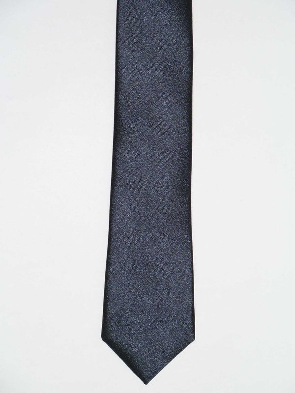 Krawatte, 100% Seide, 6cm slim, offene Struktur, Navy