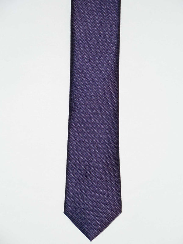 Krawatte, 100% Seide, 6cm slim, Minimalstruktur, Lila