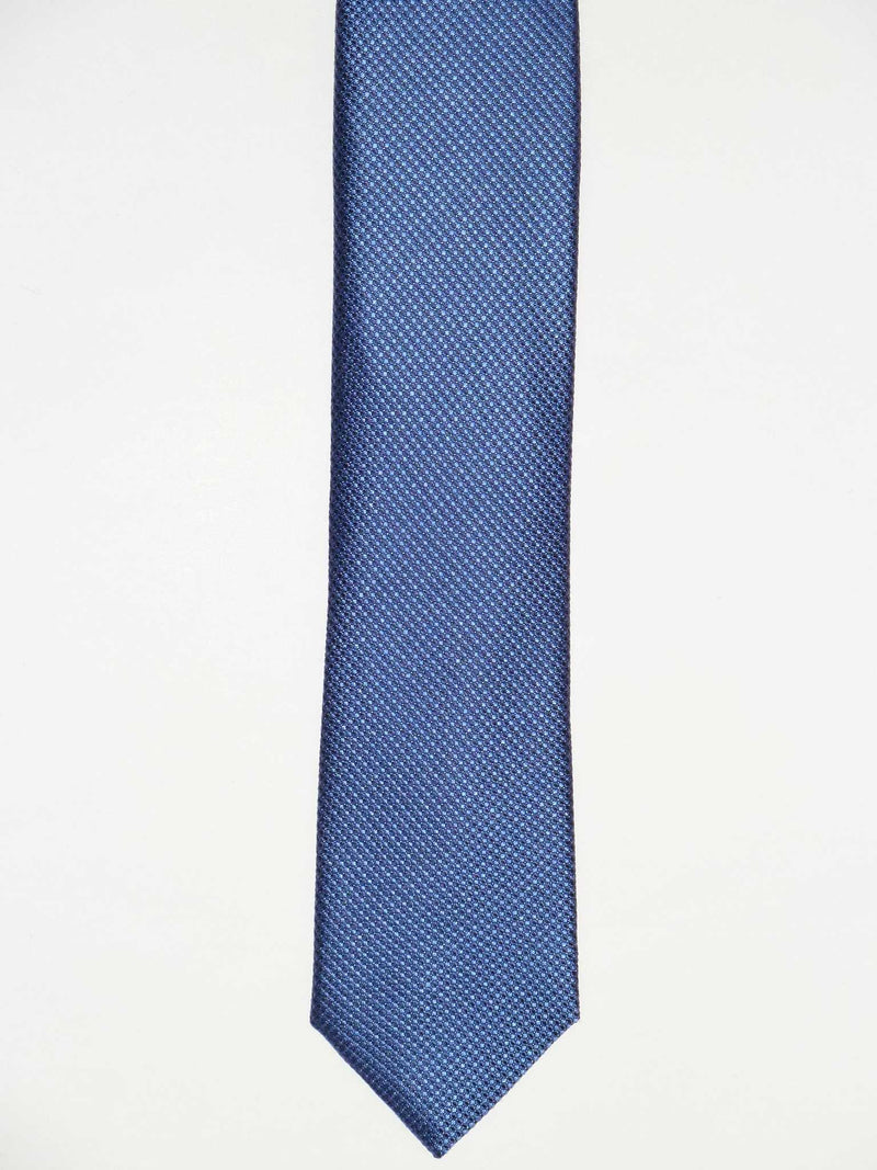 Krawatte, 100% Seide, 6cm slim, Minimalstruktur, Royalblau