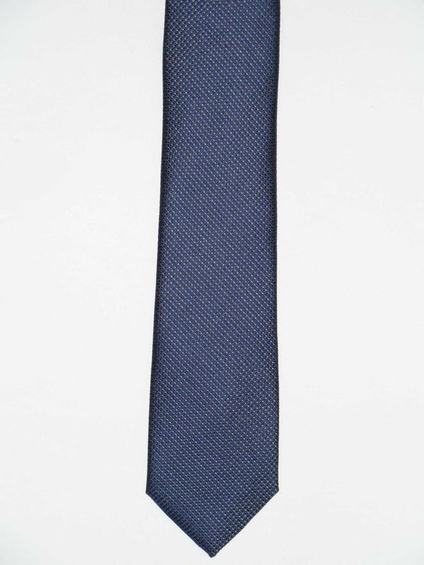 Krawatte, 100% Seide, 6cm slim, Minimalstruktur, Navy