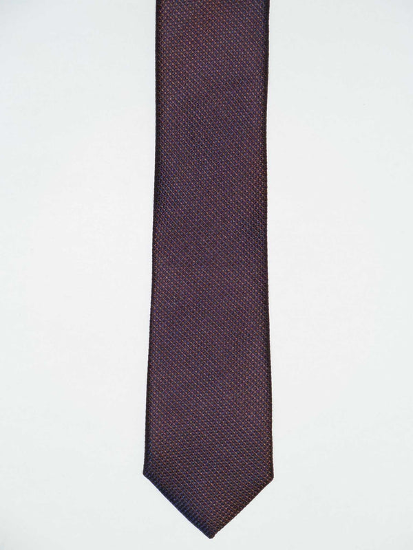 Krawatte, 100% Seide, 6cm slim, Minimalstruktur, Braun