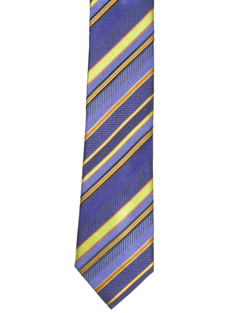 Krawatte, 100% Seide, 6cm slim, Streifen, Lila