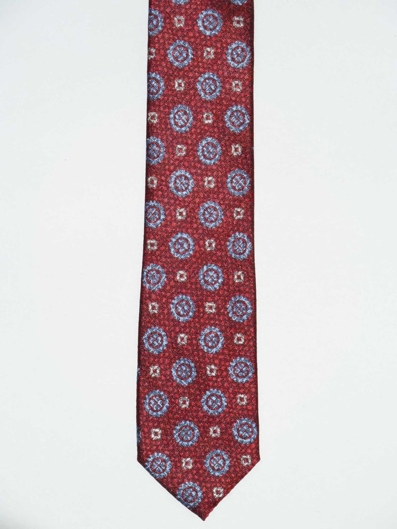 Krawatte, 100% Seide, 6cm slim, Minimal, Rot