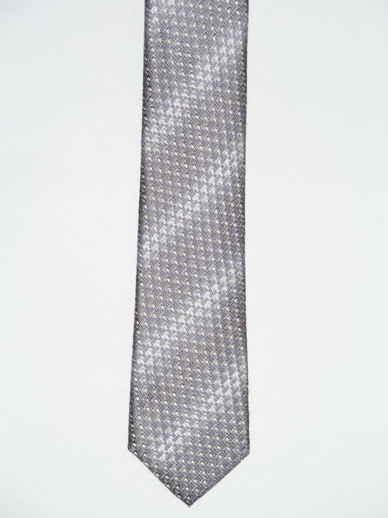 Krawatte, 100% Seide, 6cm slim, Minimal, Flieder