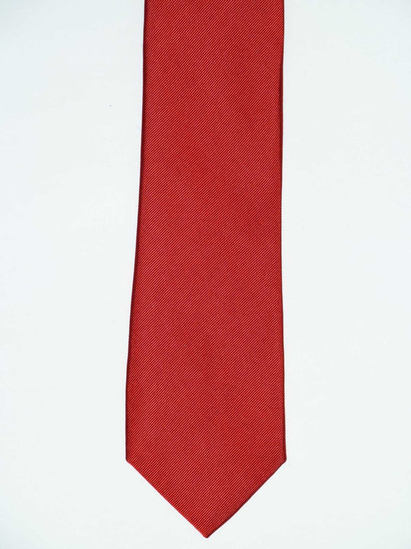 Krawatte, 100% Seide, 7,5cm, Twill, Rot
