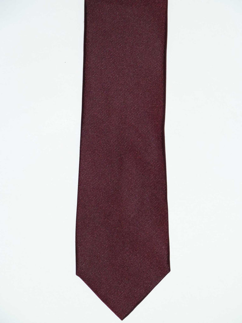 Krawatte, 100% Seide, 7,5cm, Twill, Bordeaux