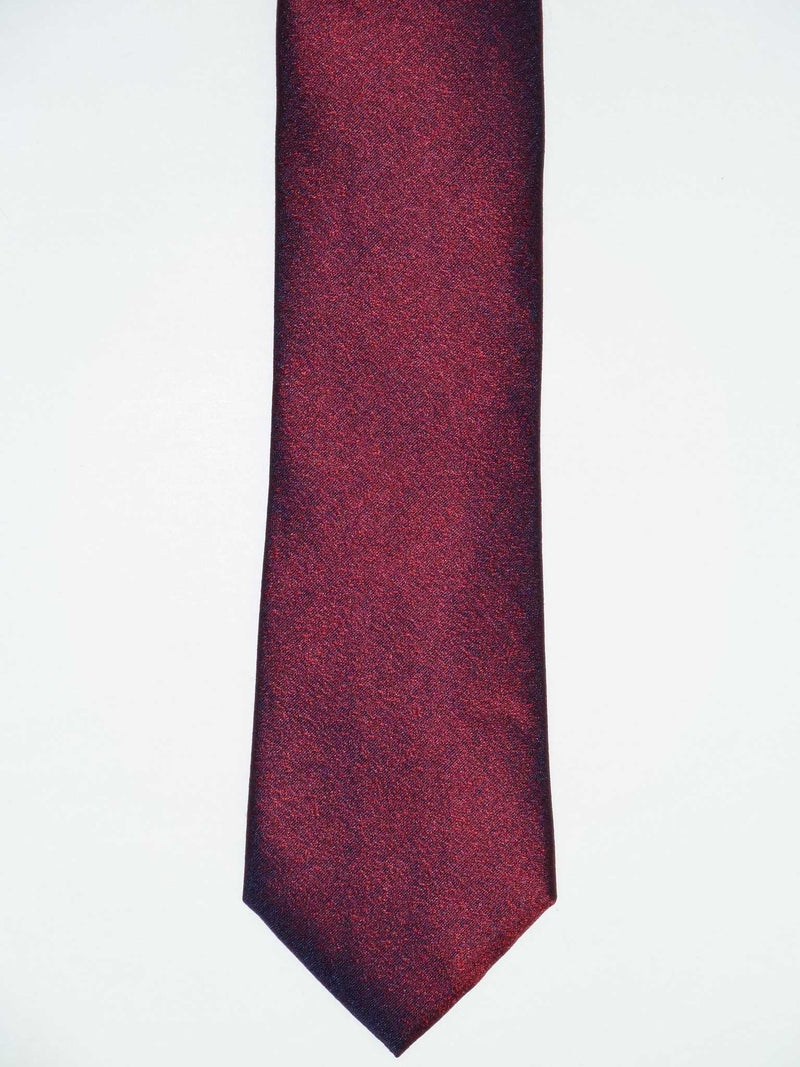 Krawatte, 100% Seide, 7,5cm, offene Struktur, Rot