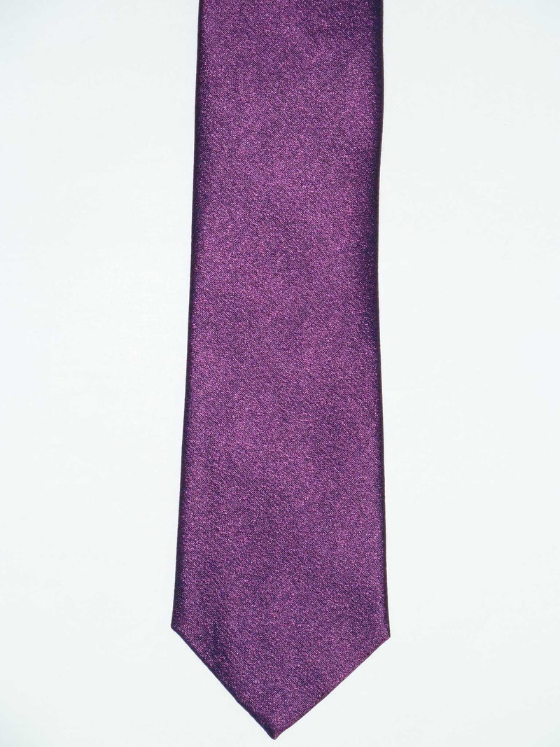 Krawatte, 100% Seide, 7,5cm, offene Struktur, Beere