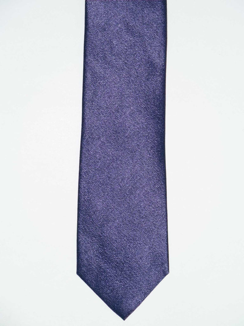 Krawatte, 100% Seide, 7,5cm, offene Struktur, Lila