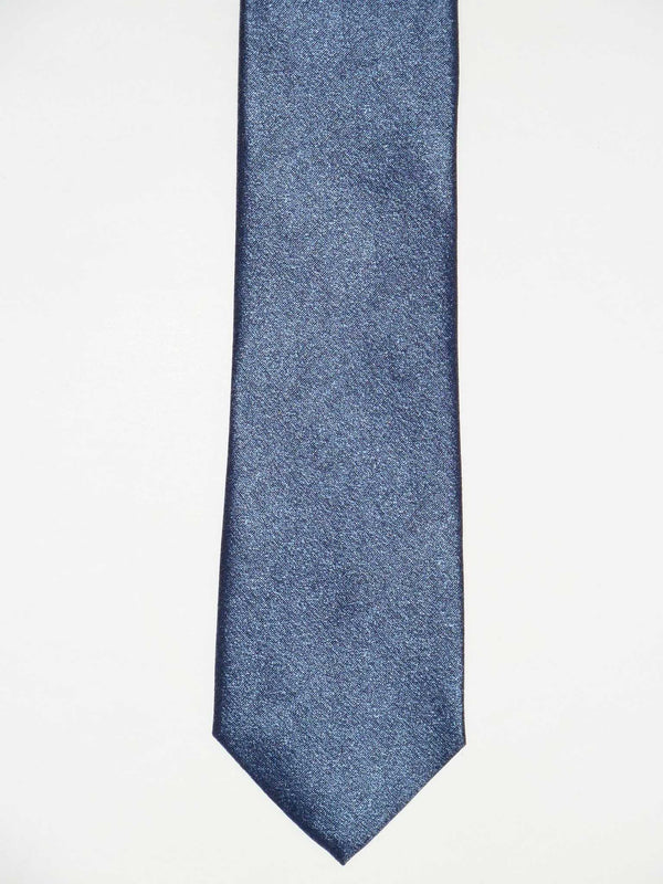 Krawatte, 100% Seide, 7,5cm, offene Struktur, Hellblau