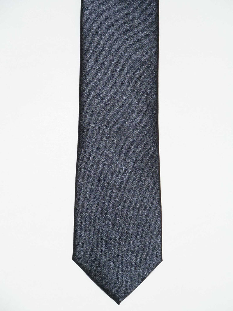Krawatte, 100% Seide, 7,5cm, offene Struktur, Navy