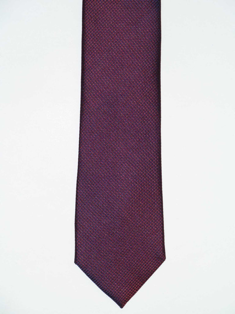 Krawatte, 100% Seide, 7,5cm, Minimalstruktur, Rot
