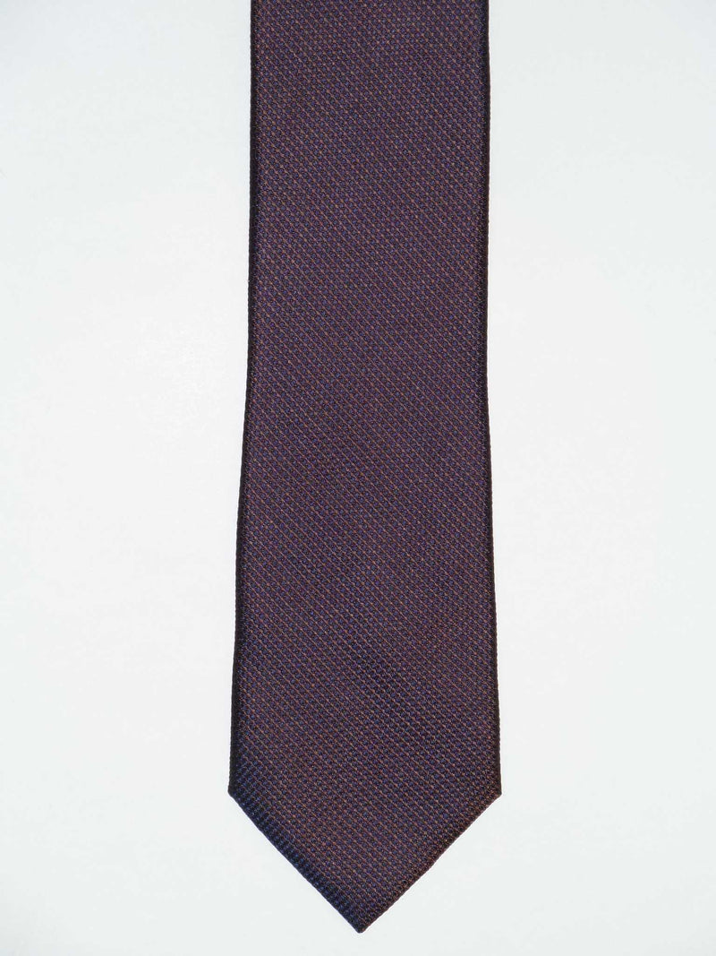 Krawatte, 100% Seide, 7,5cm, Minimalstruktur, Braun