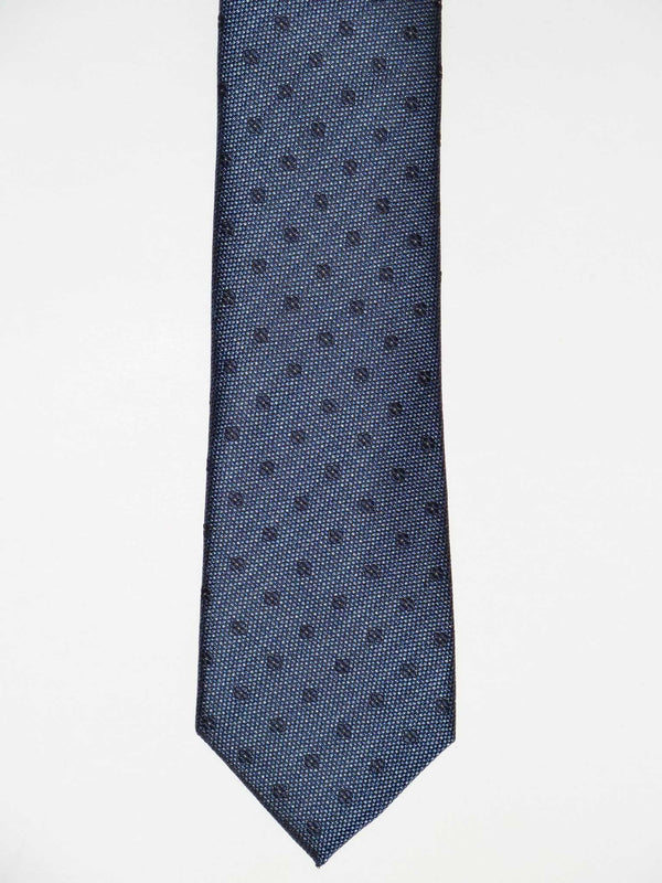 Krawatte, 100% Seide, 7,5cm, Minimal, blau