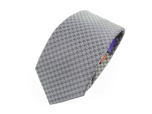Krawatte, 100% Seide, 7,5cm, Minimal, Anthrazit