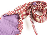 Krawatte, 100% Seide, 7,5cm, Minimal, Rot