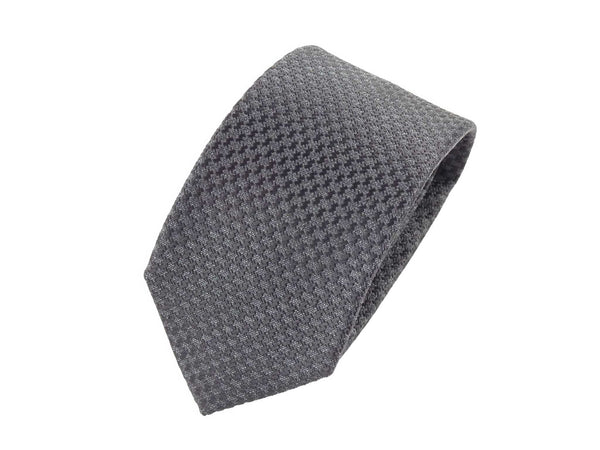 Krawatte, 100% Seide, 7,5cm, Struktur, Schwarz